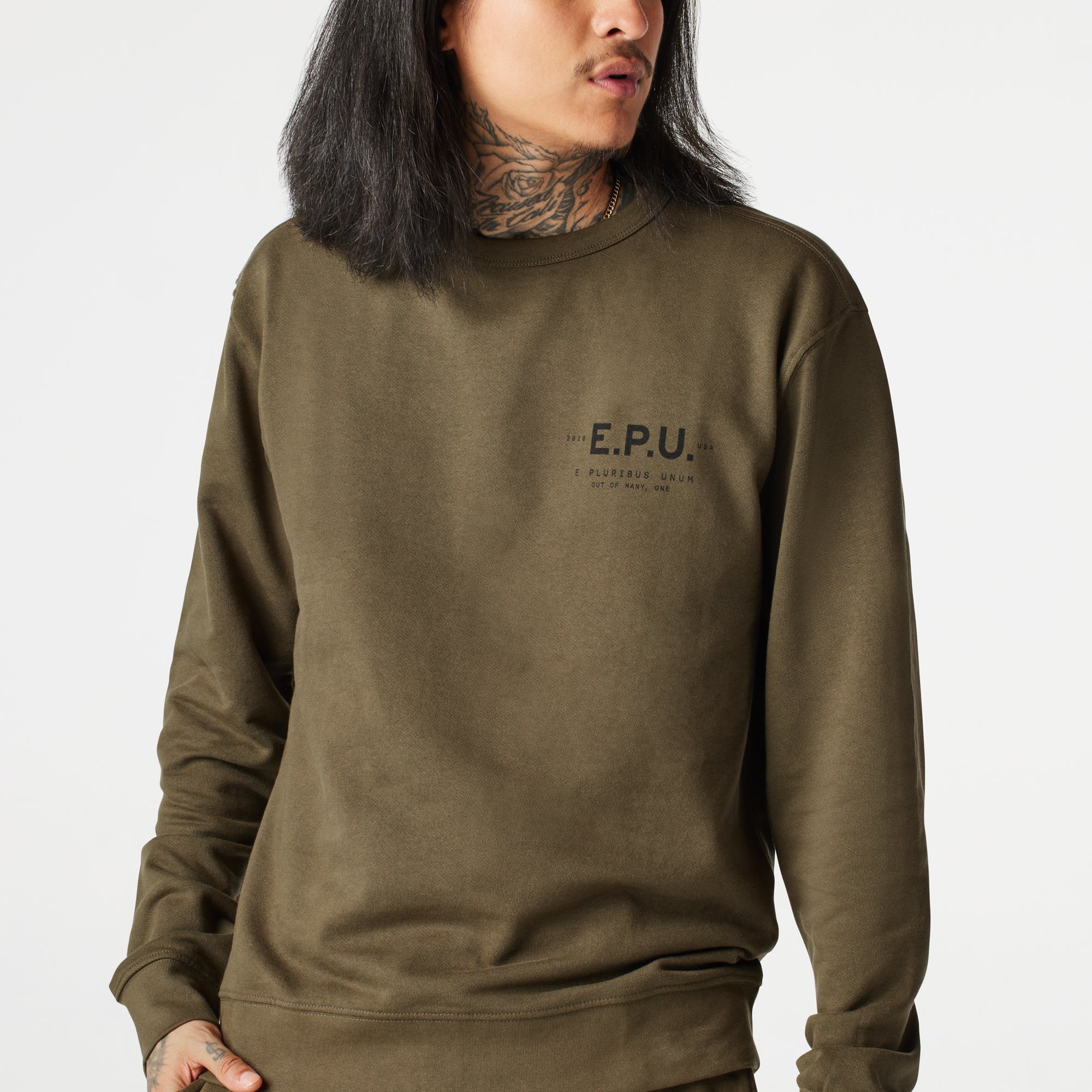 UNISEX TRAINING CREWNECK SWEATSHIRT - E.P.U. Active Lifestyle Wear